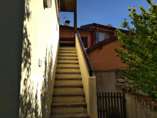 a set of stairs leading up to a building at Casa Bella Vista in Baveno