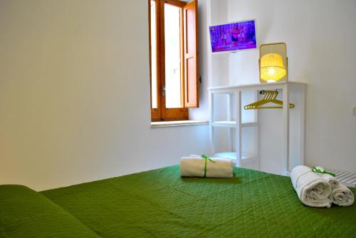 TV a/nebo společenská místnost v ubytování La casa di Nemi