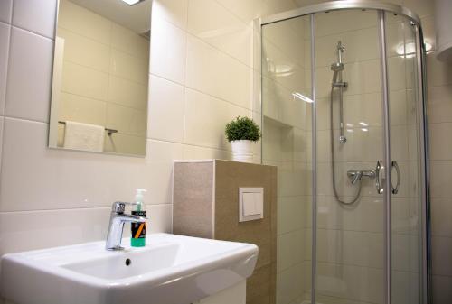 Ένα μπάνιο στο BUGA apartment in center of Mali Losinj
