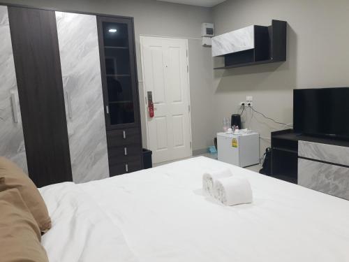 TV a/nebo společenská místnost v ubytování iResidence hotel