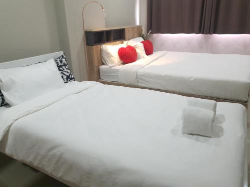 Postel nebo postele na pokoji v ubytování iResidence hotel