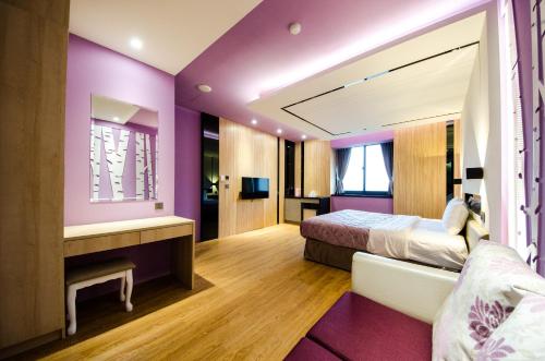 Кровать или кровати в номере Julin Motel