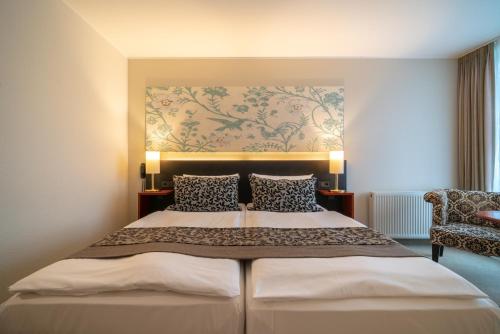 Hotel Heidegrundにあるベッド
