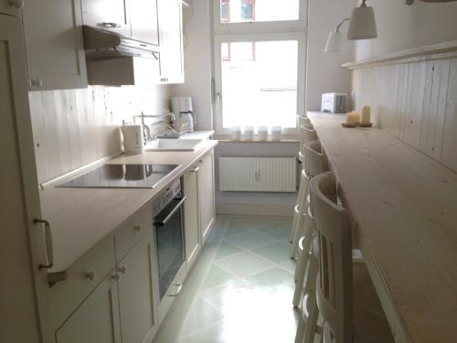 Dapur atau dapur kecil di Gästeträume Im Viertel