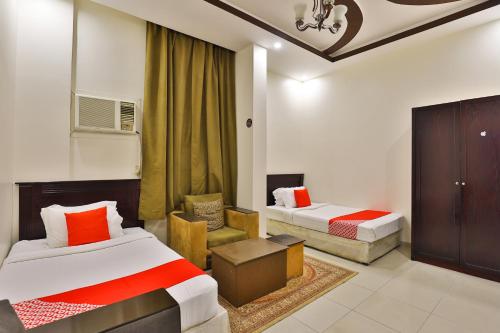 En eller flere senge i et værelse på فواصل تبوك Fawasel Tabuk
