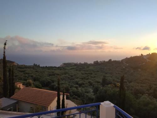 a view from the balcony of a house at Athani Summer House (Apartments 01 - 02) in Athanion