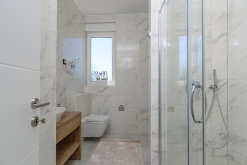 Koupelna v ubytování Apartments Villa Dalmatia