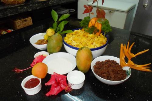 Comida en la casa de huéspedes o alrededores