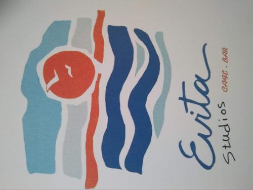 a drawing of a stomach with a red circle at Evita Studios in Xiropigado