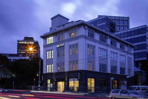 El edificio en el que está el apartahotel