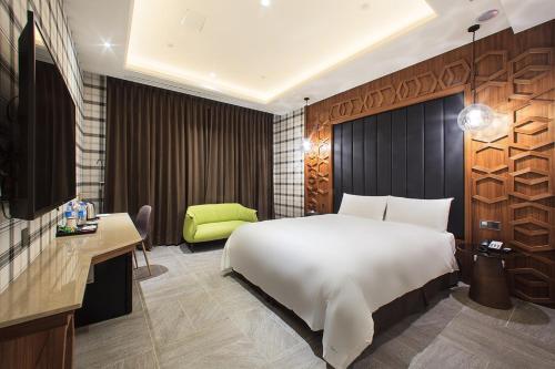 Ein Bett oder Betten in einem Zimmer der Unterkunft Norwegian Forest Leisure Motel