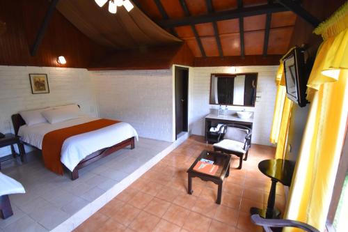 Cama o camas de una habitación en Monte Selva Hotel Spa Termal