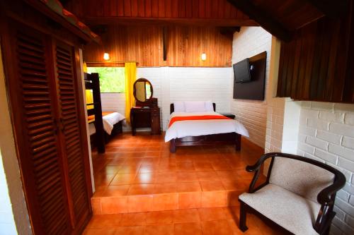 Cama o camas de una habitación en Monte Selva Hotel Spa Termal