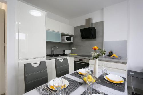 Dapur atau dapur kecil di Apartment More 22