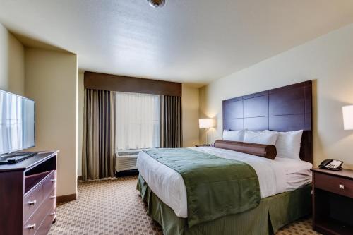 Katil atau katil-katil dalam bilik di Cobblestone Inn & Suites - Waverly