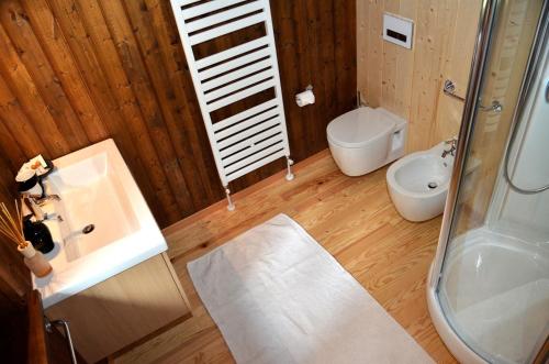 Koupelna v ubytování Maso Kofler