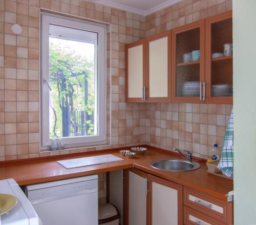 Kuchyň nebo kuchyňský kout v ubytování Villa Rossa