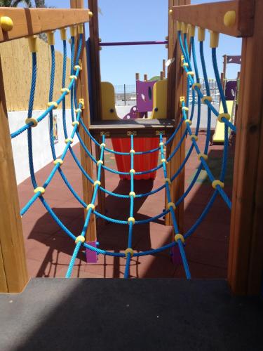 a rope swing on a cruise ship at Apartamentos Acuario Sol in Puerto del Carmen