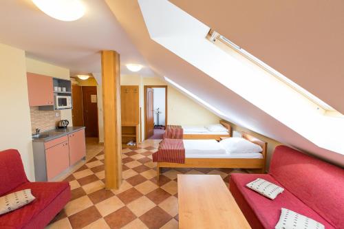 Postel nebo postele na pokoji v ubytování Hotel Admiral