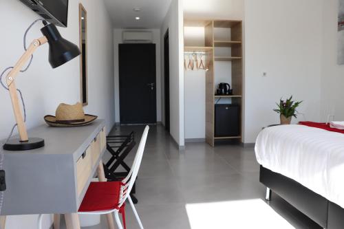 Un ou plusieurs lits dans un hébergement de l'établissement Hotel Fazio