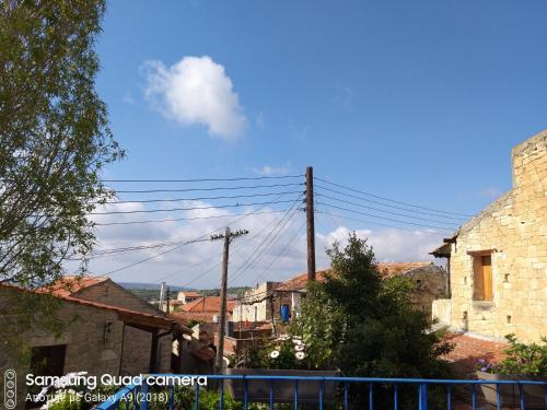a view of a town with buildings at Ble Mavi - Studio for 2 in Vouni