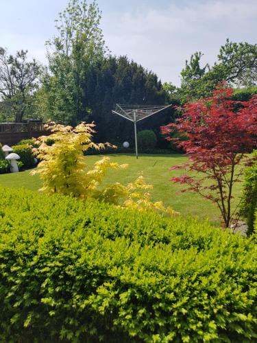 Jardín al aire libre en Auszeit Norddeich I 5 Minuten zu Fuß zum Meer