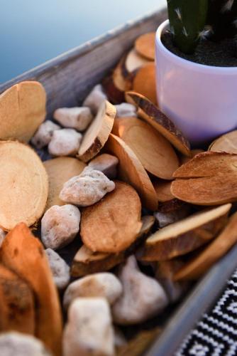 カントリーハウスの敷地内または近くでの食事または食べ物