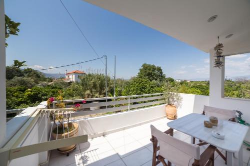Balkón alebo terasa v ubytovaní Gaia apartments