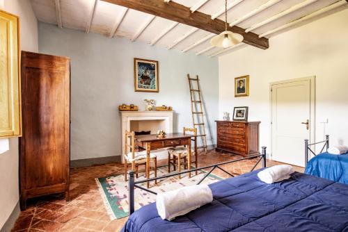Giường trong phòng chung tại Agriturismo La Villa