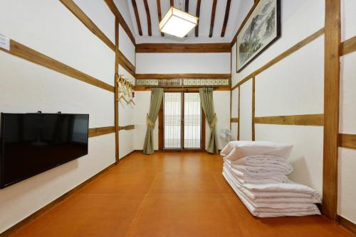 Dasomchae Hanok stayにあるベッド