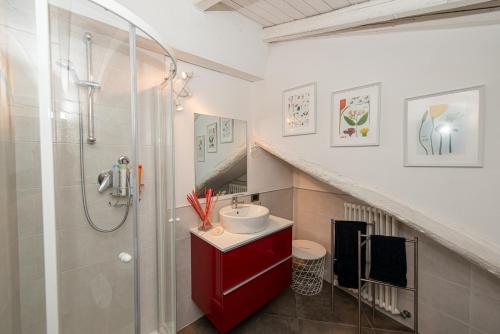 Koupelna v ubytování B&B Il Tetto di Anita