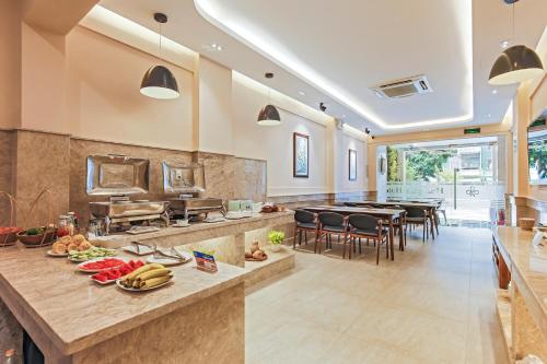 Dapur atau dapur kecil di Hoang Lan Hotel