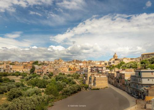 a view of a city with buildings and a street at L'Antico Borgo B&B in Noto