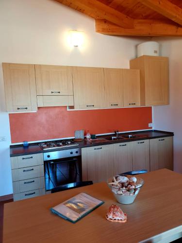 Η κουζίνα ή μικρή κουζίνα στο Residence Ataras