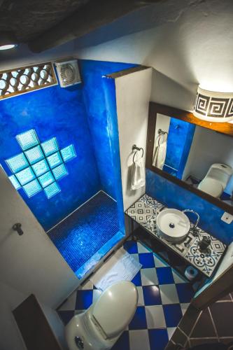 Finca Hostal Bolivar - Casa Maracuyaにあるバスルーム