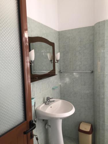Koupelna v ubytování Hotel Moris
