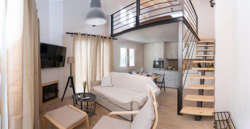 Η κουζίνα ή μικρή κουζίνα στο Stathis Suite