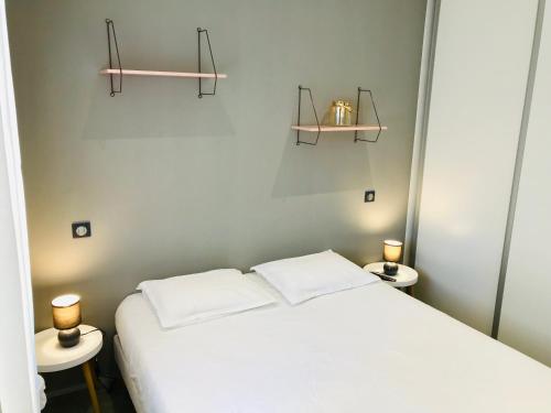 Ένα ή περισσότερα κρεβάτια σε δωμάτιο στο Villa entre Mer et Montagne...