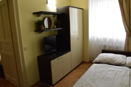 Posteľ alebo postele v izbe v ubytovaní Apartment Vikroria - Hálkova 5
