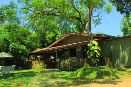 a house with a tree in front of it at Thal Sewana in Sigiriya