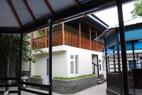 a view of a building from the outside at Park Hostel Osh in Osh