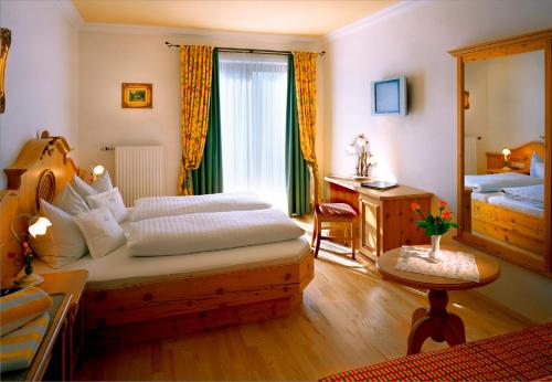 Cama o camas de una habitación en Hotel Brückenwirt