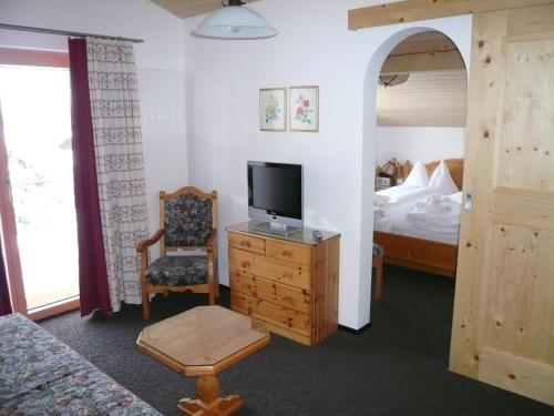 Ein Bett oder Betten in einem Zimmer der Unterkunft Hotel Cresta