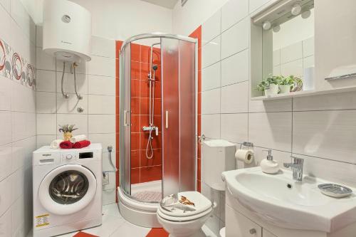 Koupelna v ubytování Apartment Amfiteatar Moris