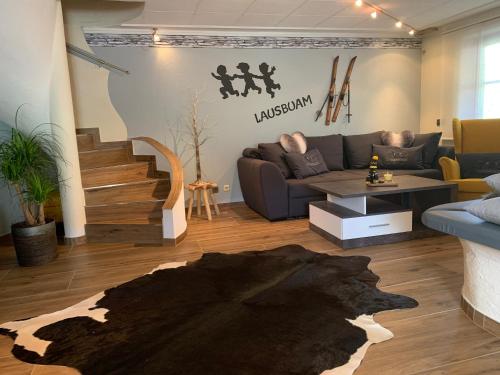 Posezení v ubytování Apartment Lausbuam