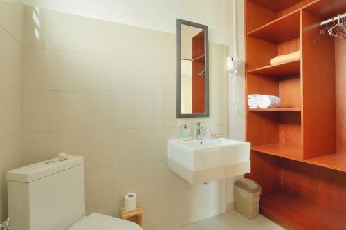 Koupelna v ubytování Auberge SeaFever