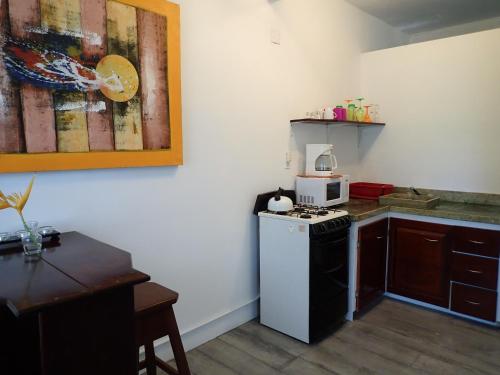 Küche/Küchenzeile in der Unterkunft Simberts Apartments