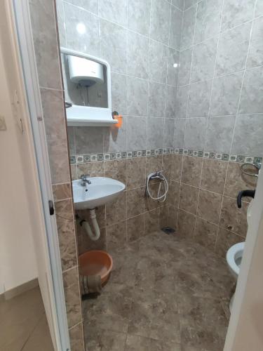 Koupelna v ubytování Apartmani Vuković