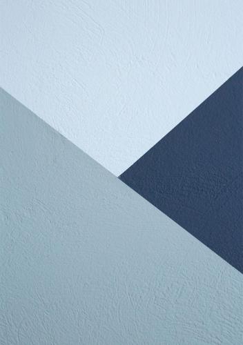 a blue and white wall with a blue stripe at Snooze H in Athens