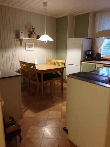 Kuchyň nebo kuchyňský kout v ubytování Backhansgården I Plintsberg